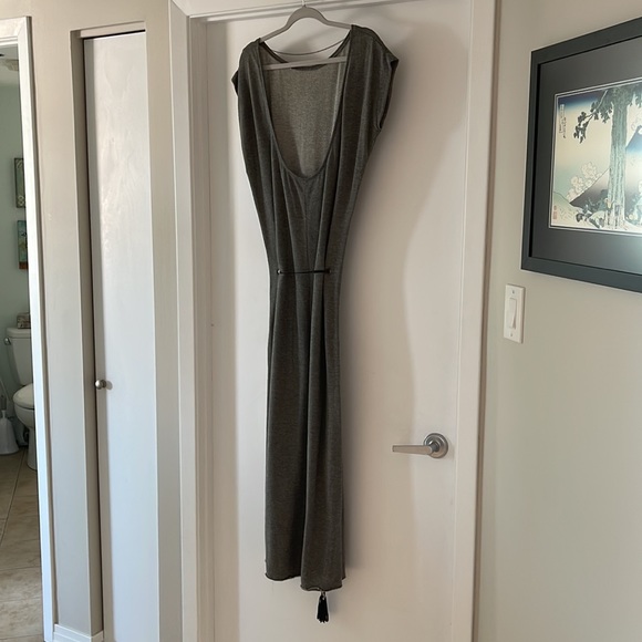 Gray Knit Maxi Dress - Picture 6 of 7